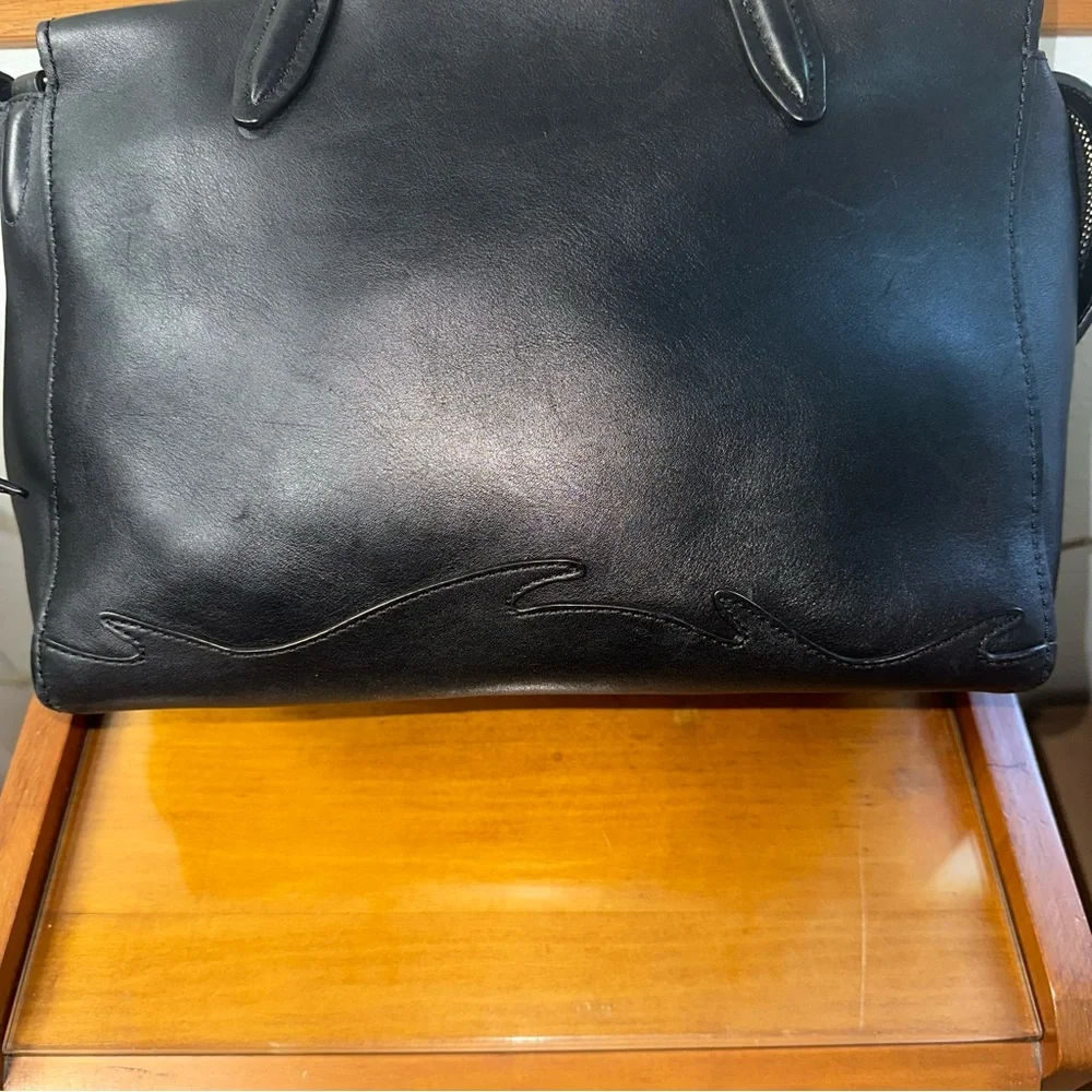 🐝🐝SOLD🐝🐝3.1 PHILLIP LIM Ames Patchwork Black Leather Flap Crossbody Bag - Picture 4 of 12